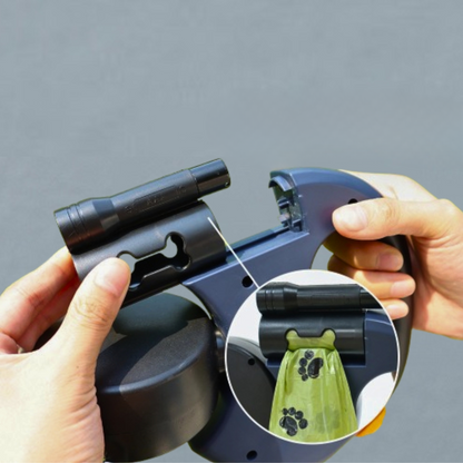 🐾 DuoWalk Pro – Correa Doble Antienredos Retráctil 🐾